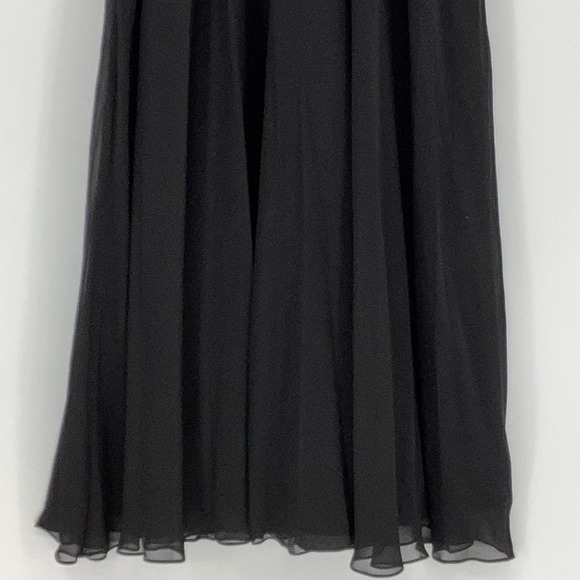 NEW! Dessy Collection Size 4 Illusion-Back Lace Chiffon Dress $292 msrp I23-17 - Picture 8 of 10